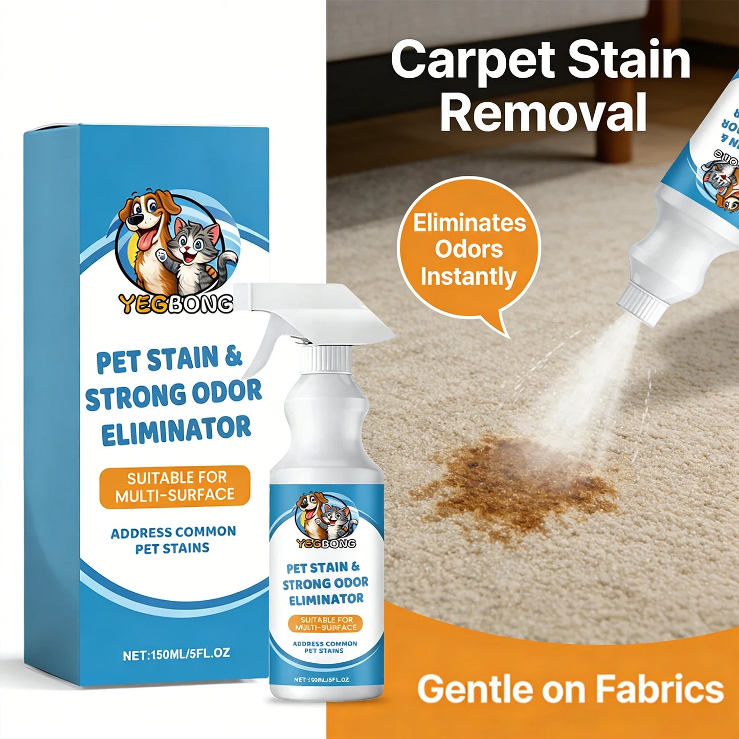 Pawfect Clean — Self-Cleaning Pet Grooming Brush